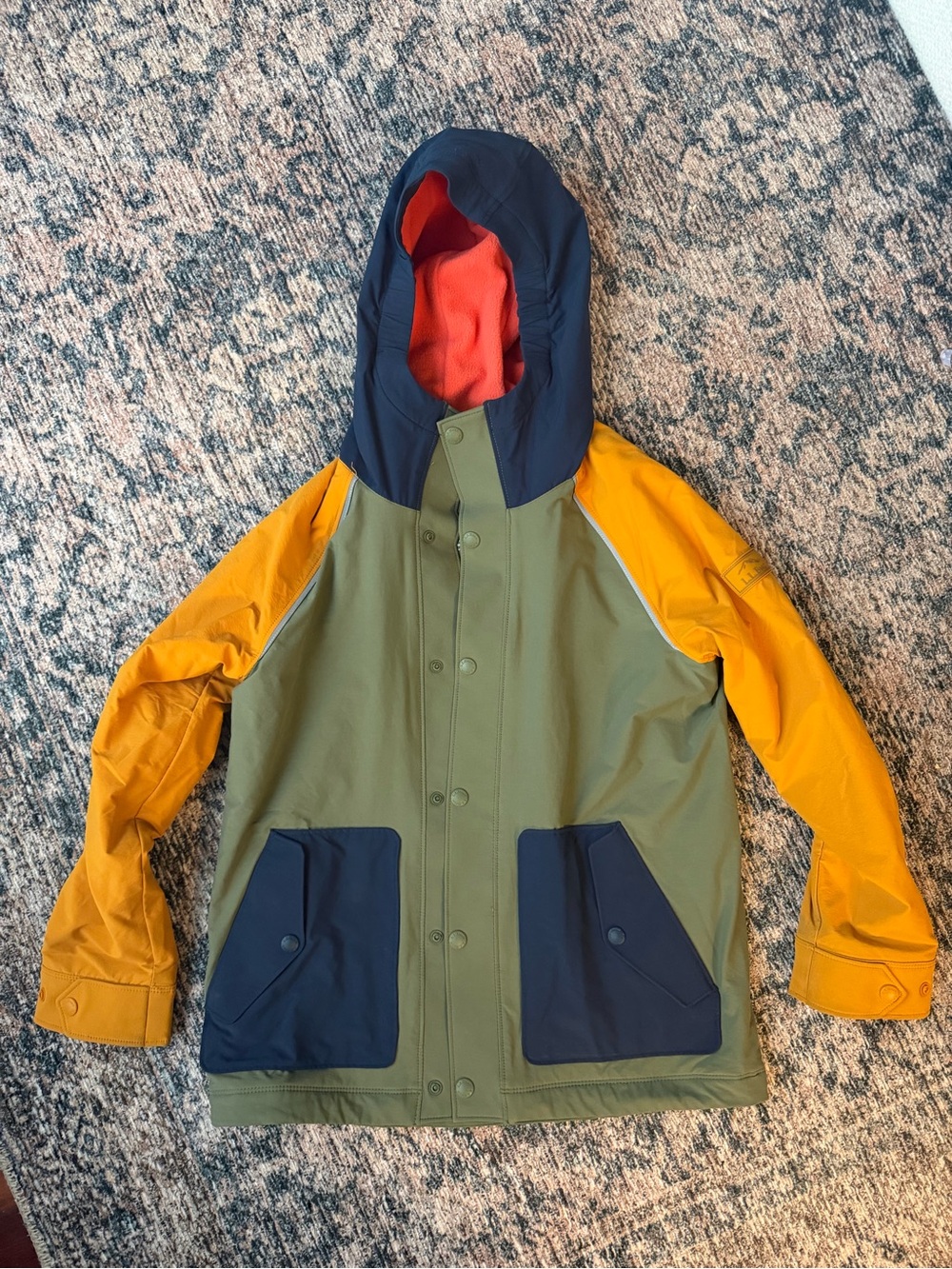 L.L. Bean kids boundless softshell rain/weather jacket fleece lined!